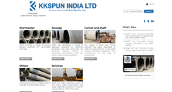 Desktop Screenshot of kkspunpipes.com